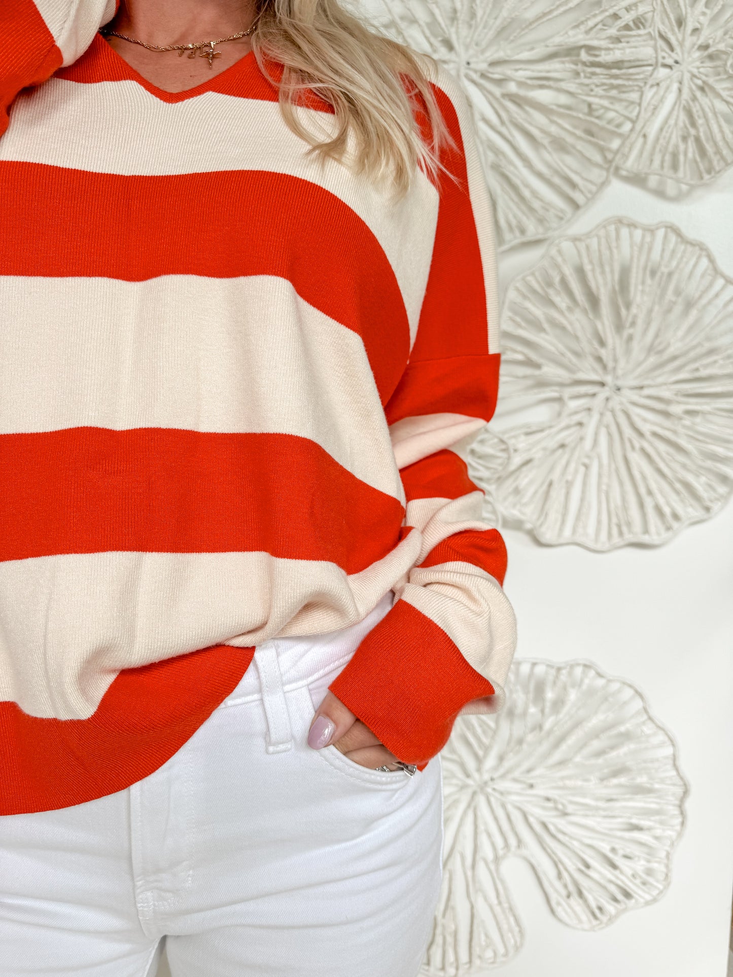 Cherry Striped Sweater