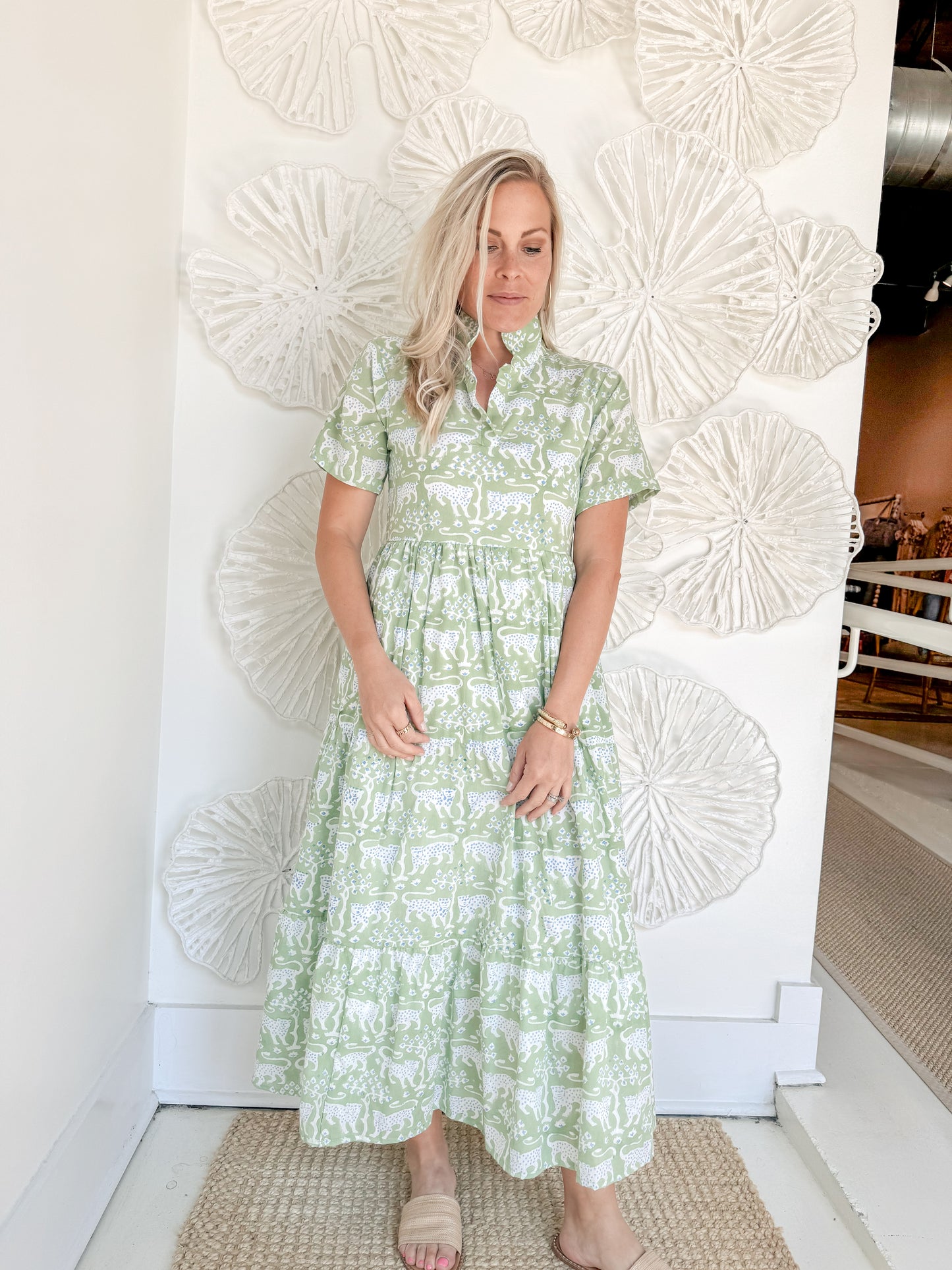 The Oliver Block Print Maxi