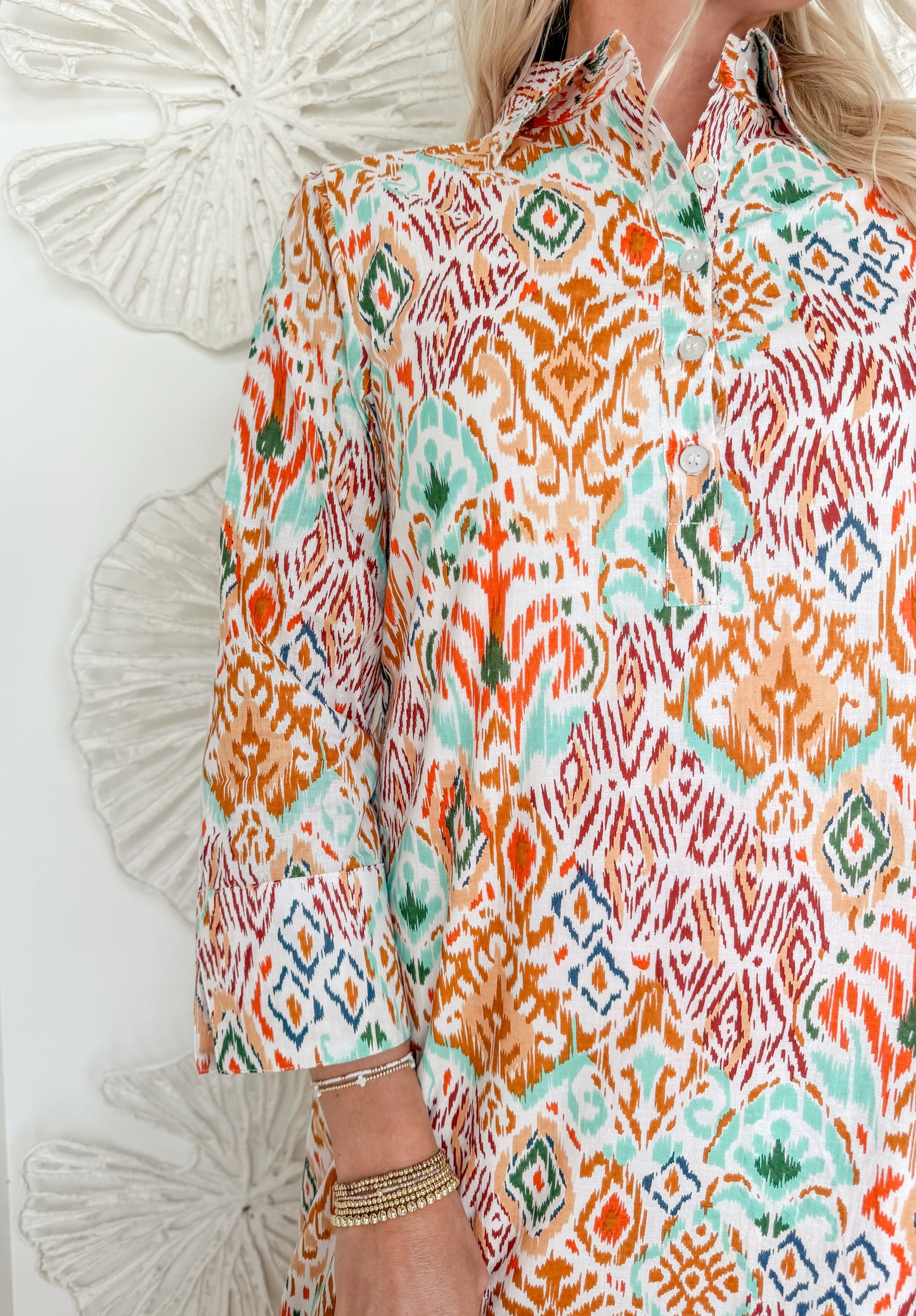 The Verena Block Print Midi