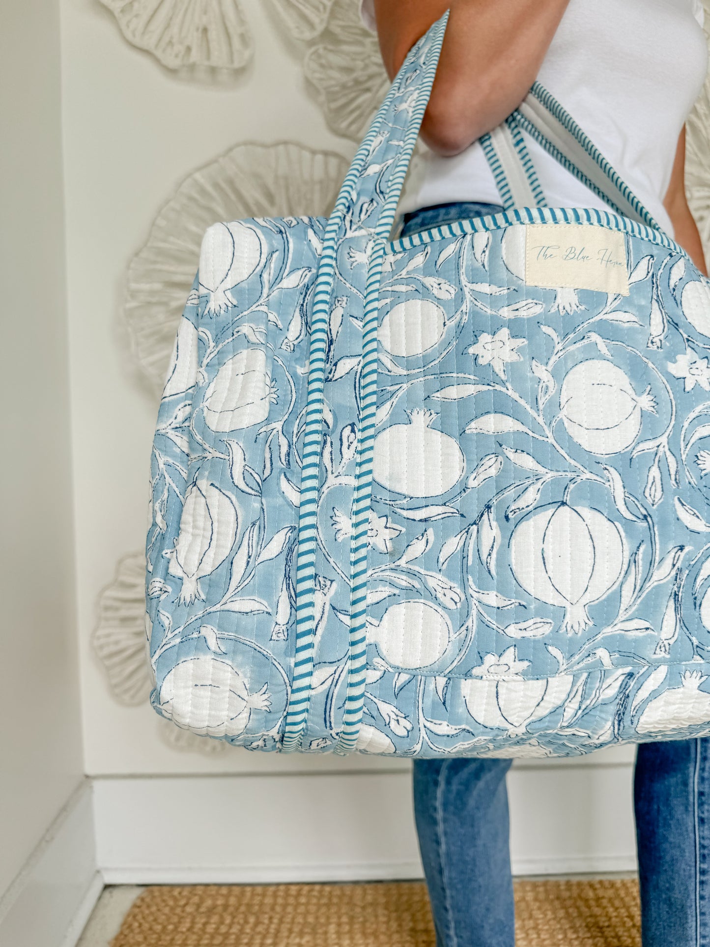 The Amelia Block Print Weekender