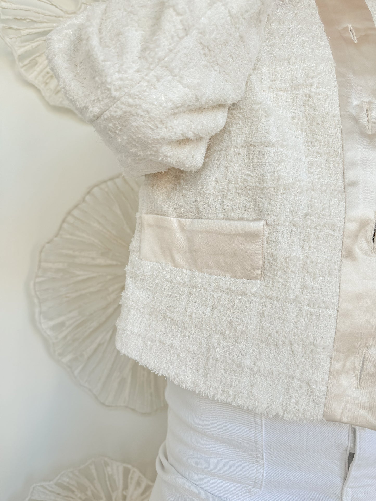 Cream Jewel Tweed Jacket