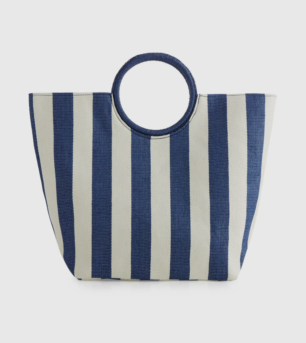 Blue/Green Striped Tote