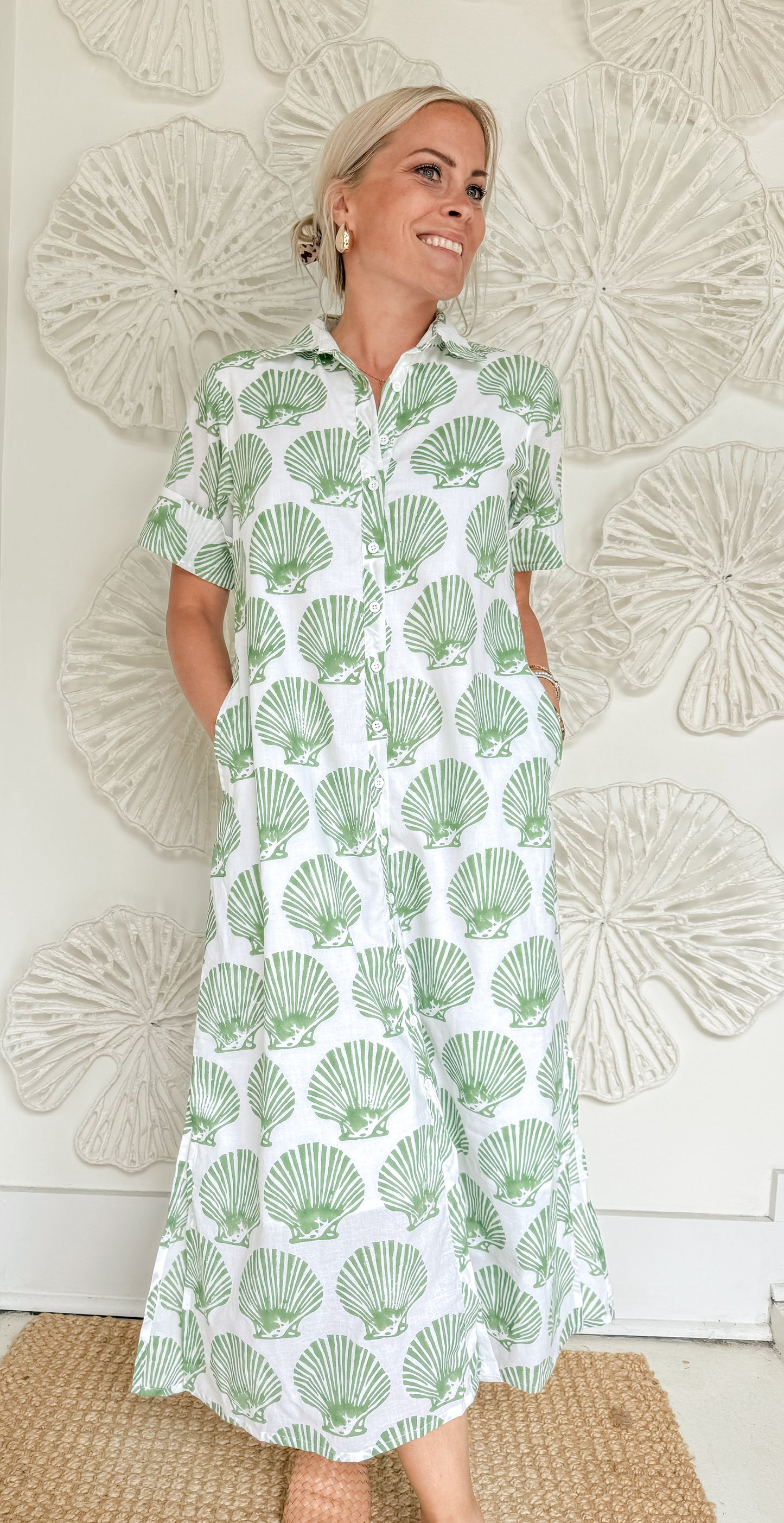 The Brianna Block Print Maxi