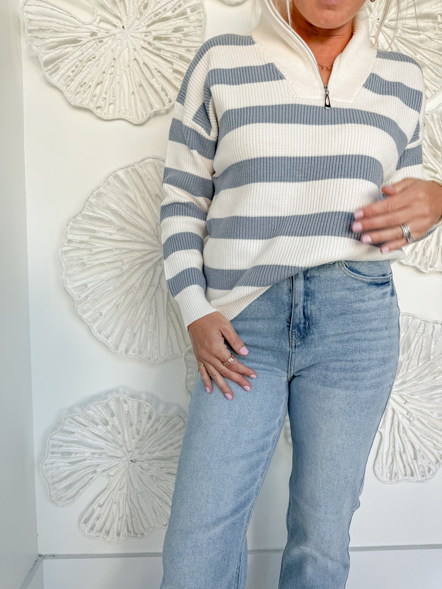 CELLO Medium Wash Split Hem denim jean