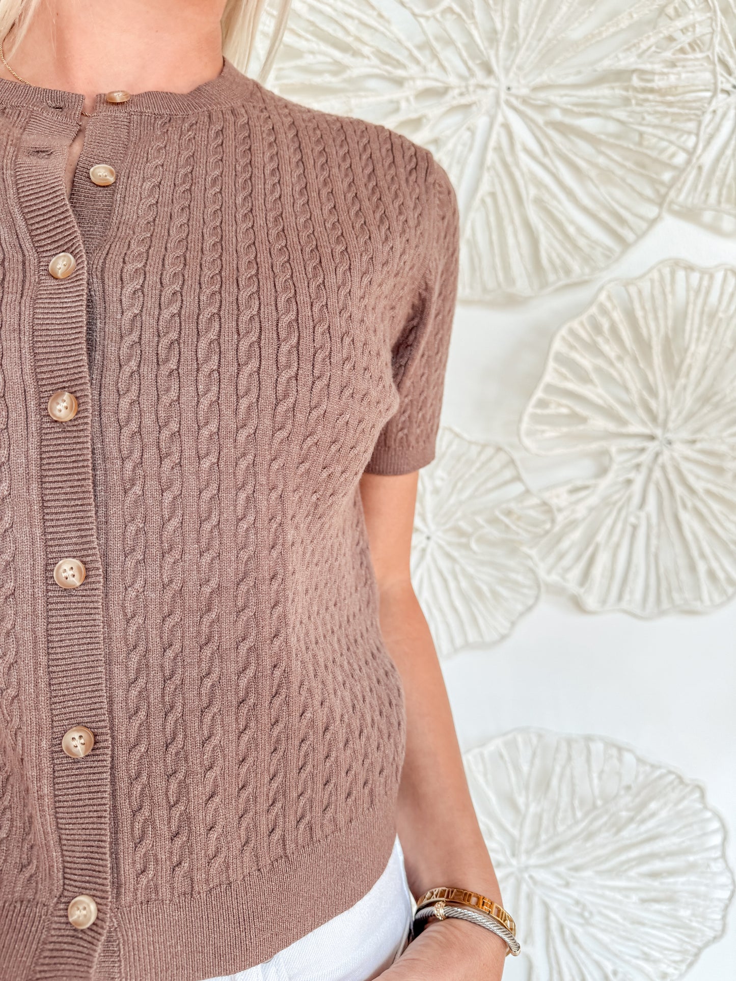 Brown Knit Cardigan