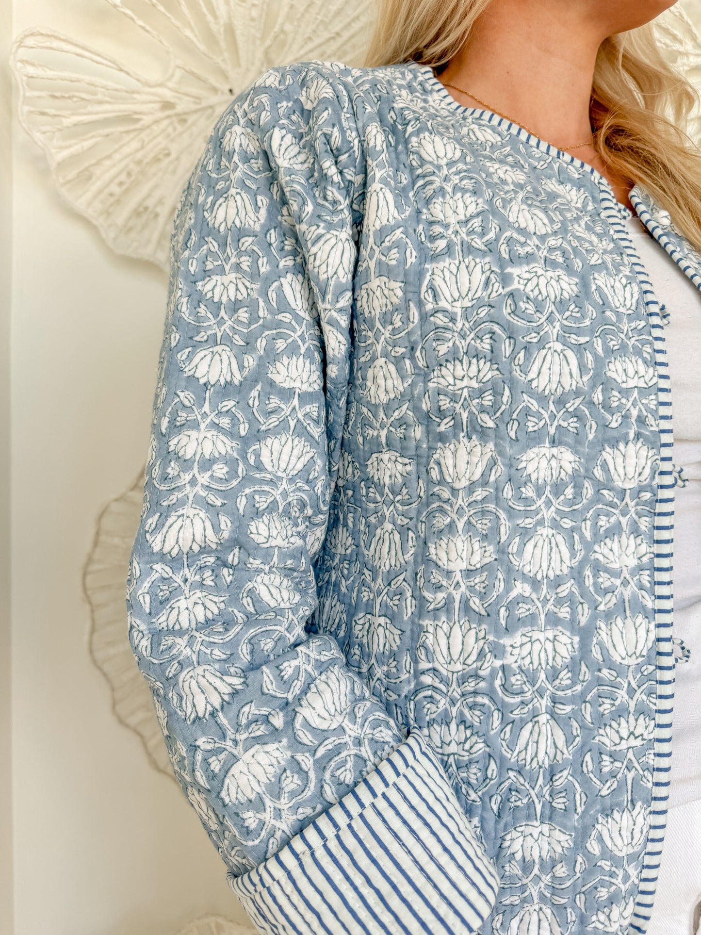 The Jade Block Print Jacket