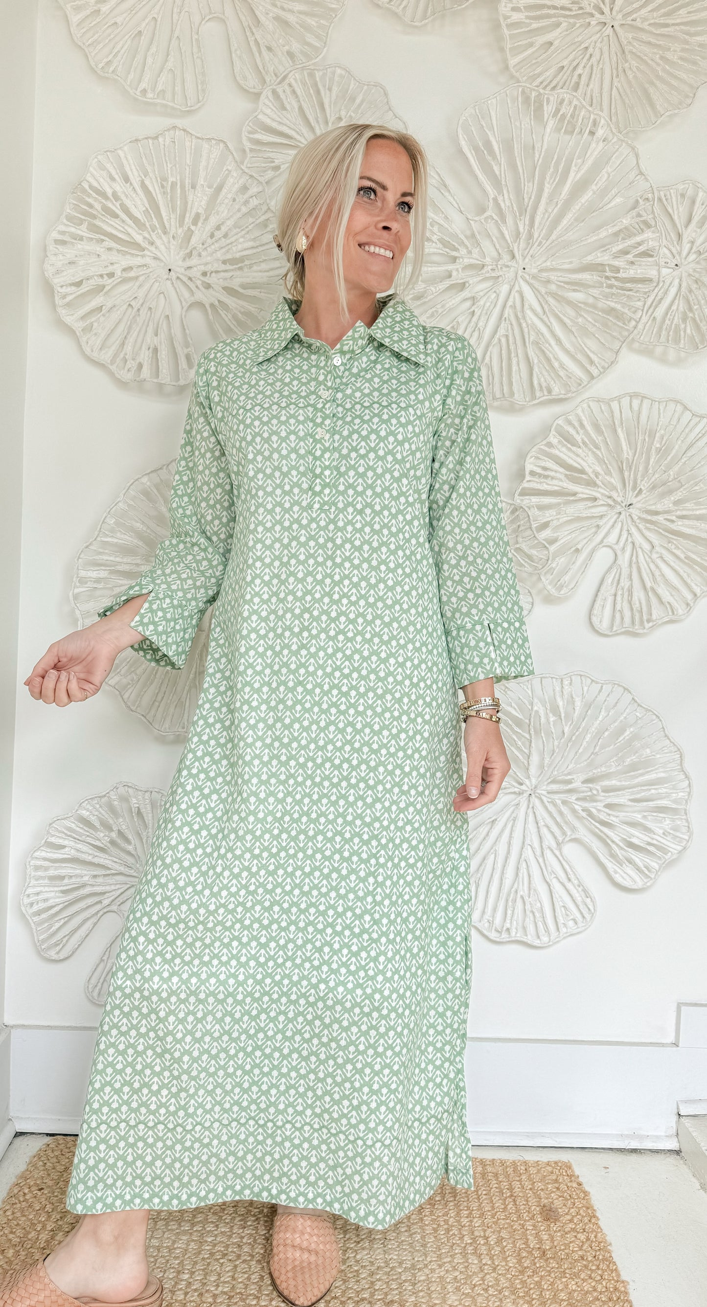 The Evelyn Block Print Maxi