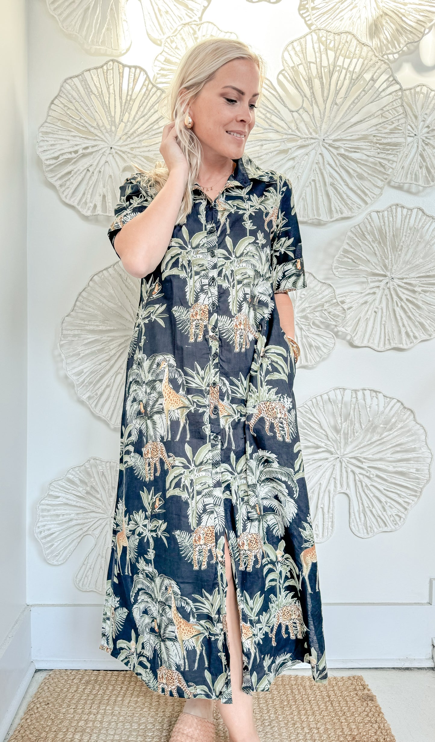 The Piper Block Print Maxi