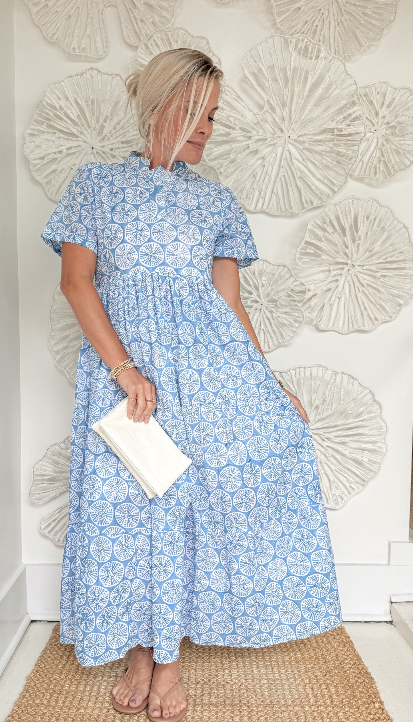 The Sandy Block Print Maxi