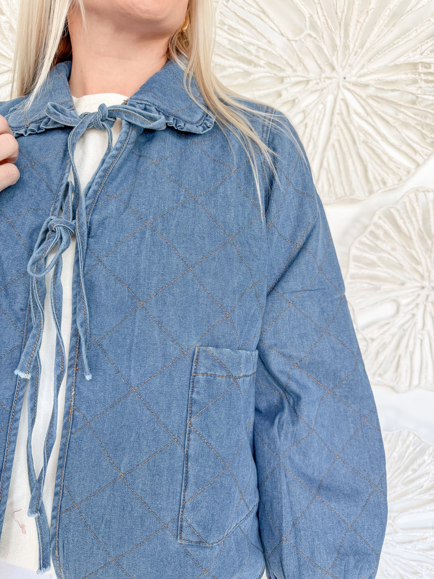 Denim Peterpan Collar Jacket