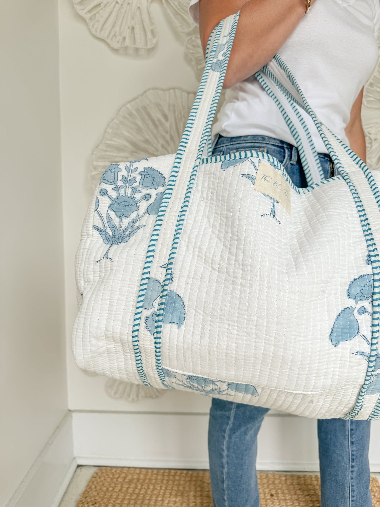 The Marilyn Block Print Weekender