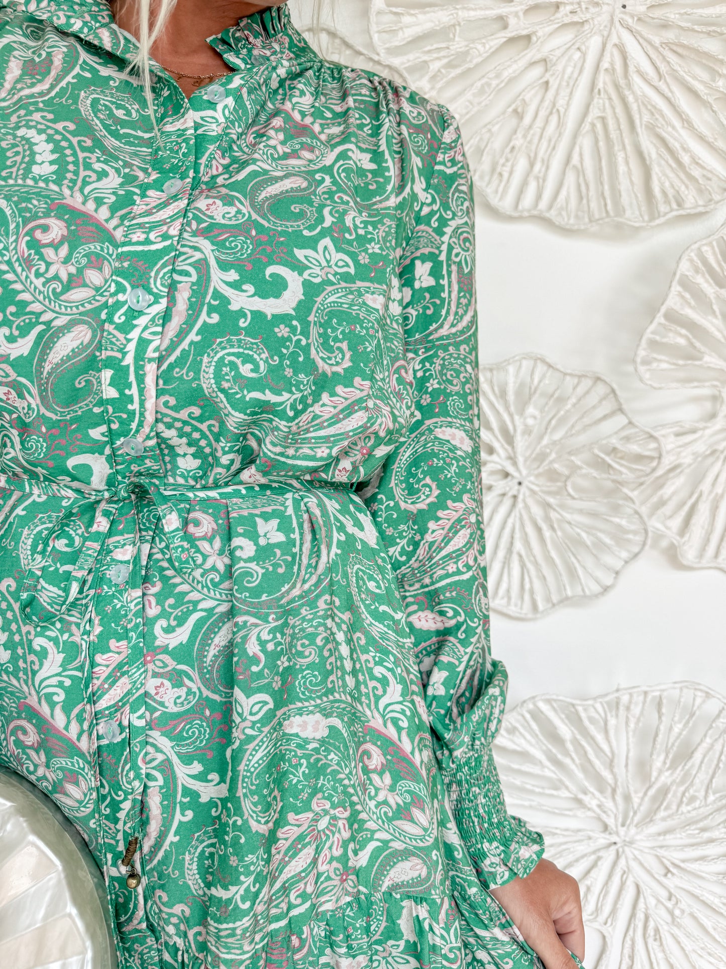 Pink/Green Paisley Mini
