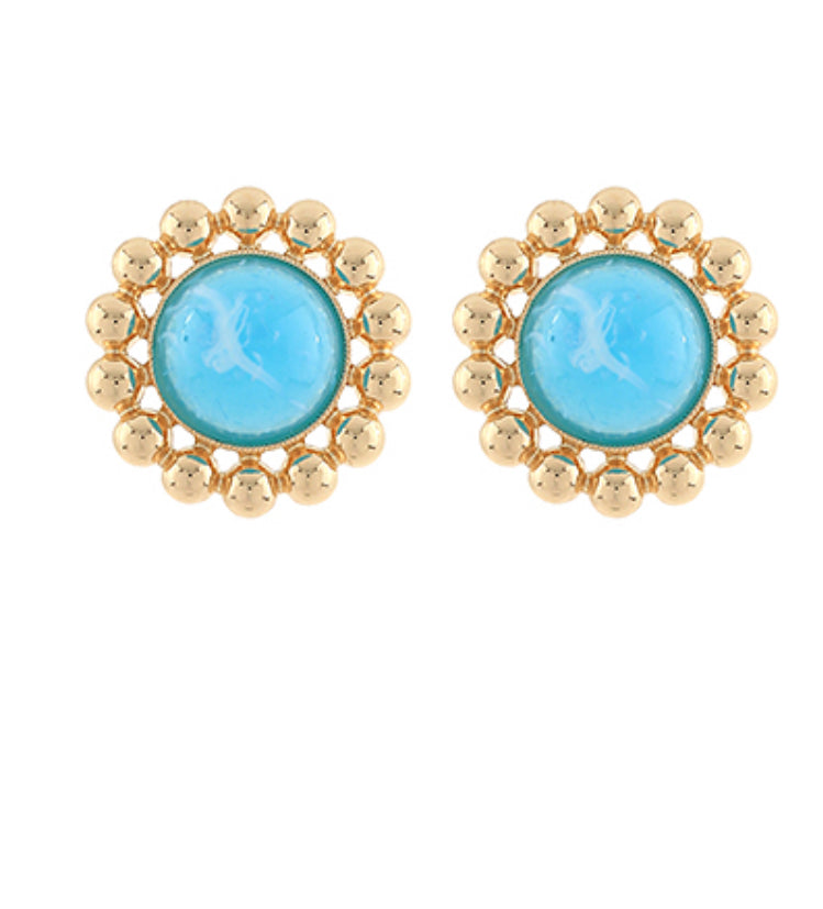 Dome Stone & Ball Stud