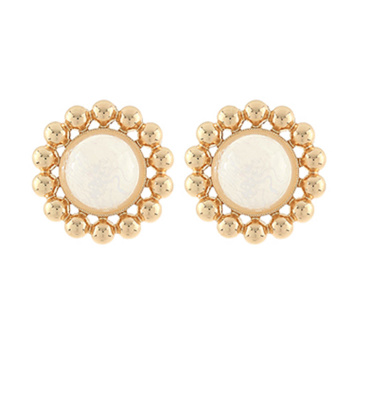 Dome Stone & Ball Stud