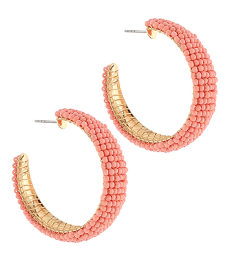 Seedbeaded Hoops