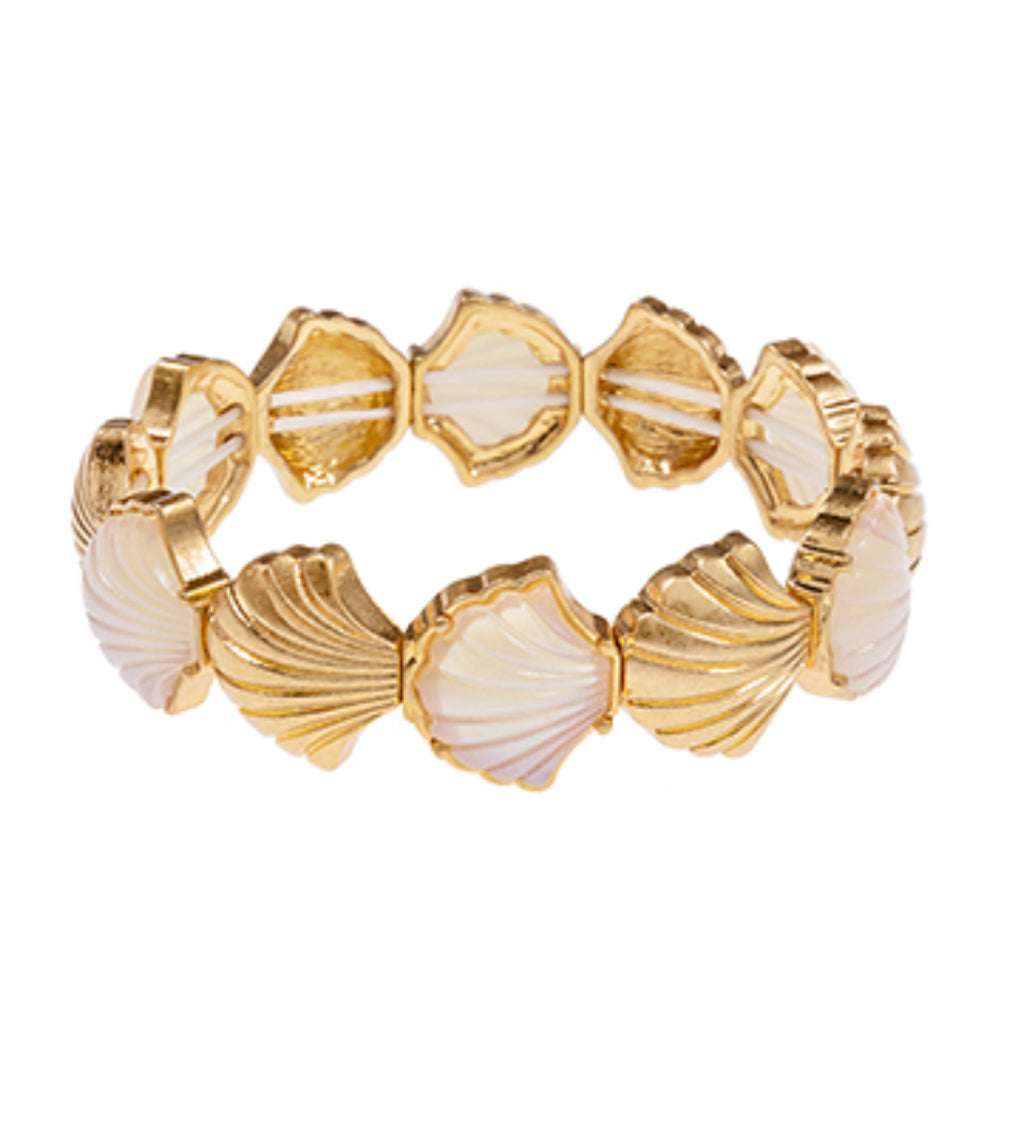 Pink Shell Linked Bracelet