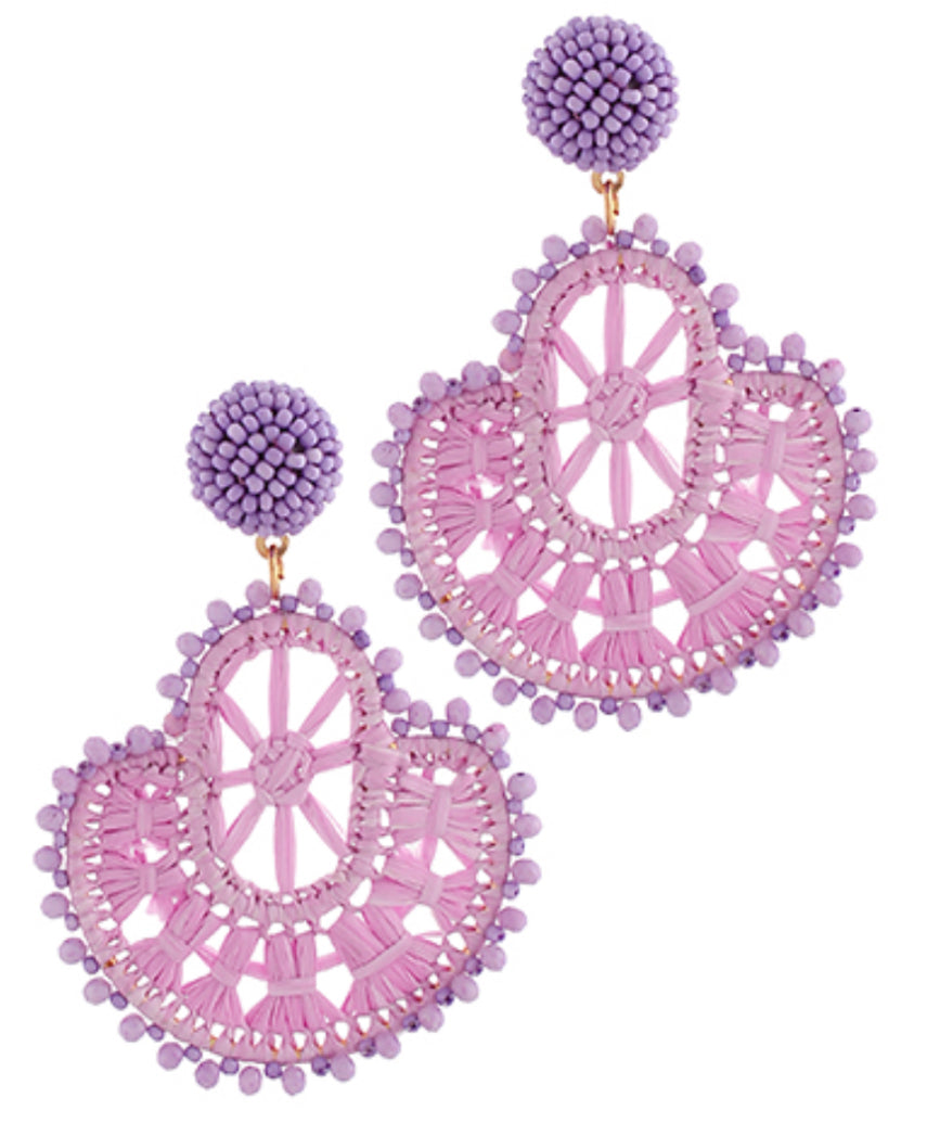Crochet Style Beaded Earrings