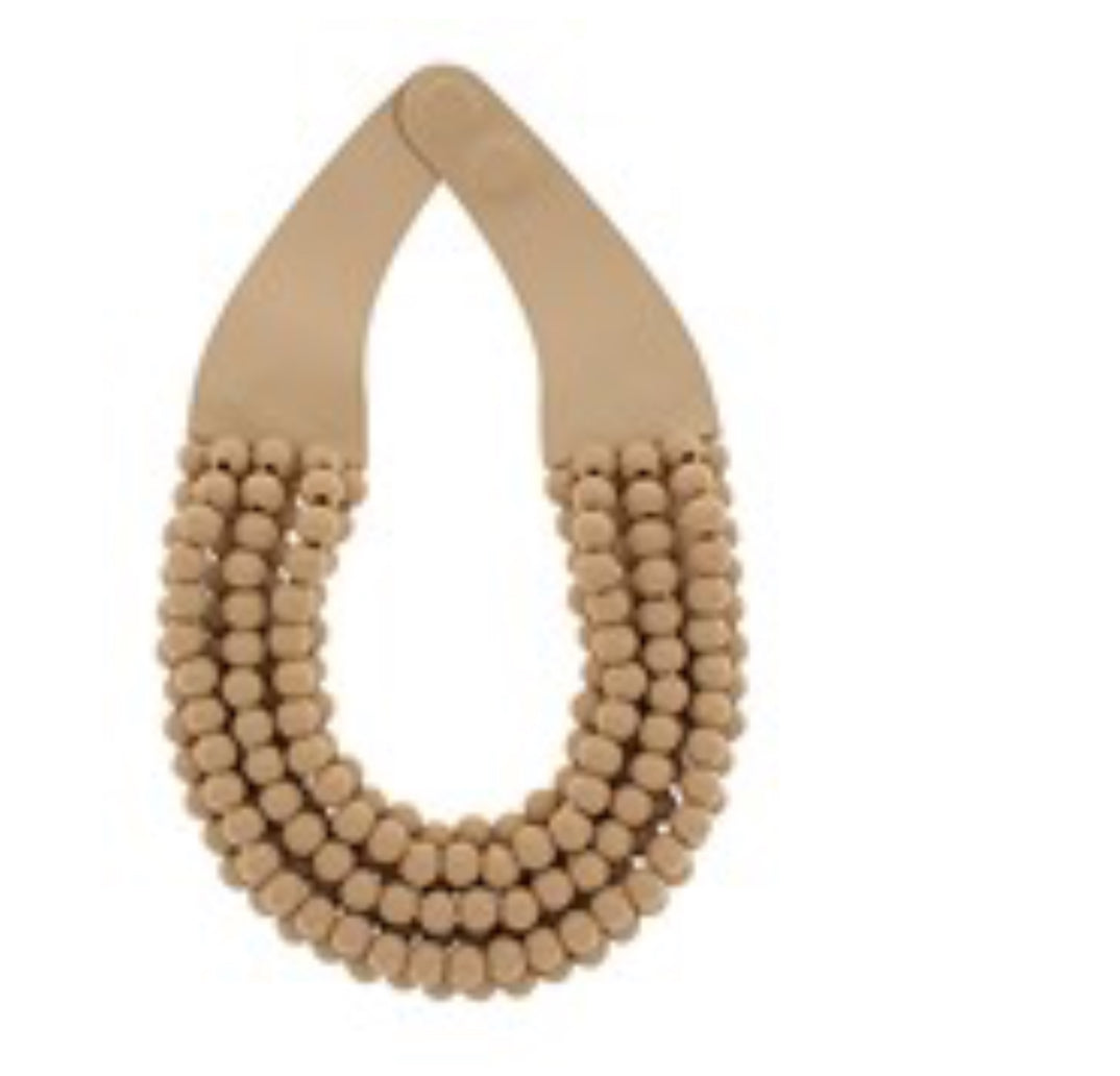 Light Brown Bead Necklace