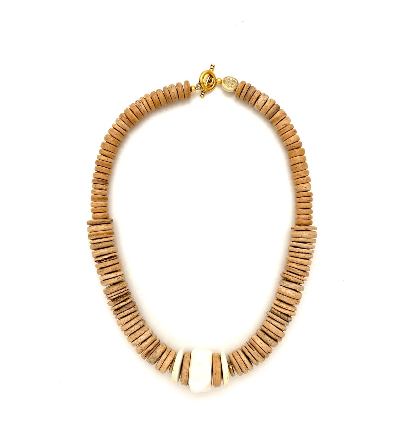 Single Ivory Bead Necklace