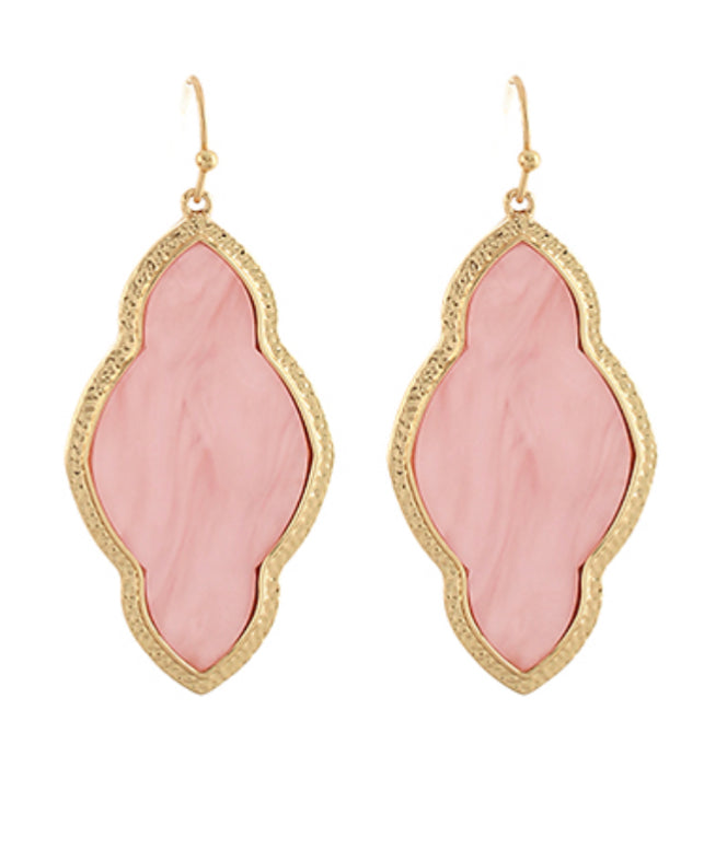 Shell Arabesque Drop Earrings