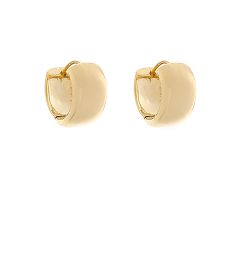 Gold Huggie Hoops