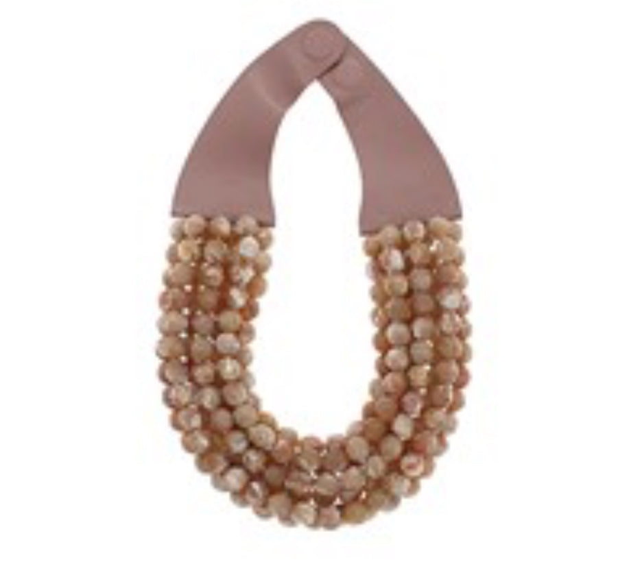 Brown Agate Bead Necklace