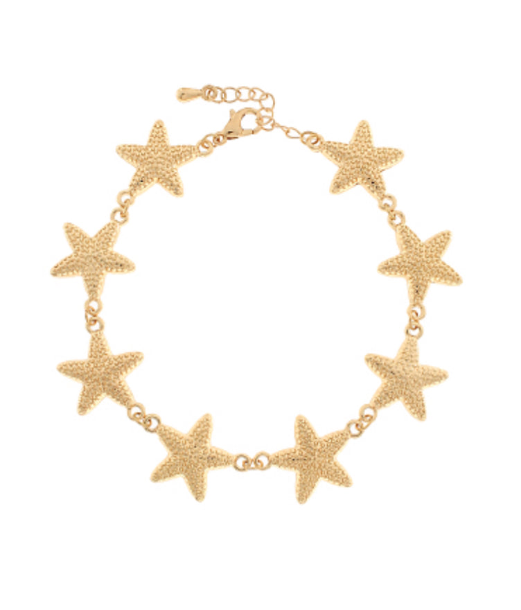 Gold Starfish Bracelet