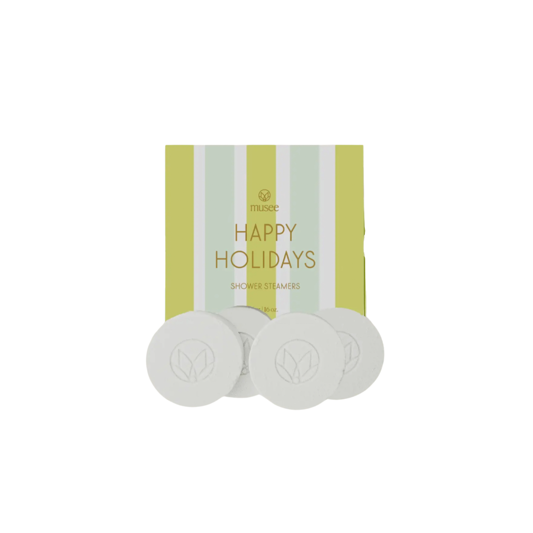 Happy Holidays Shower Steamers