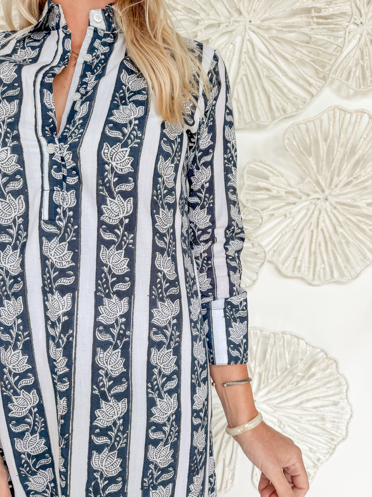 The Deanna Block Print Midi