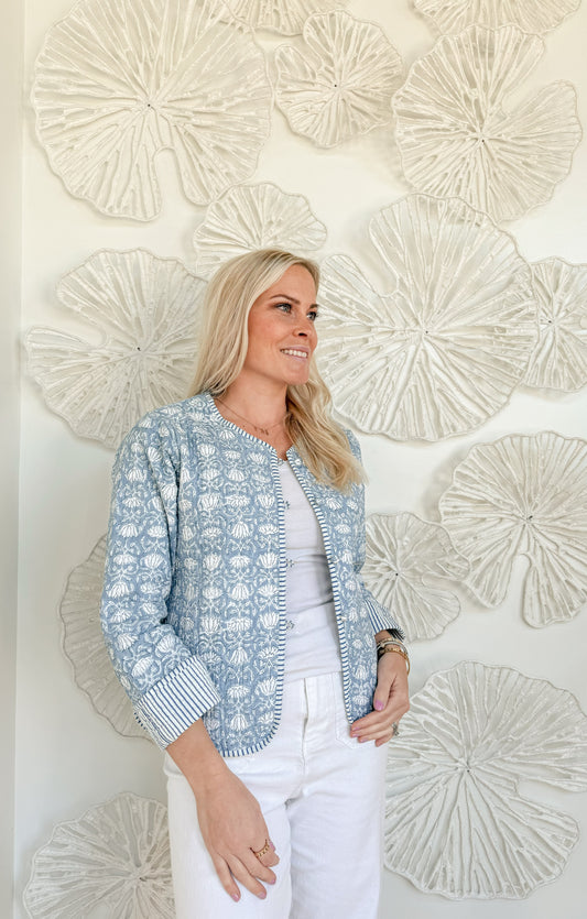 The Jade Block Print Jacket