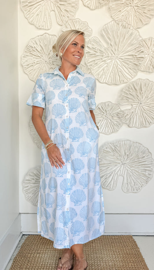 The Shelly Block Print Maxi
