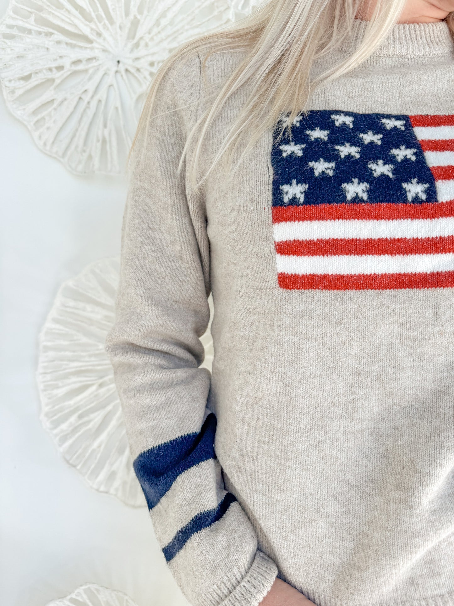 Knit Flag Sweater