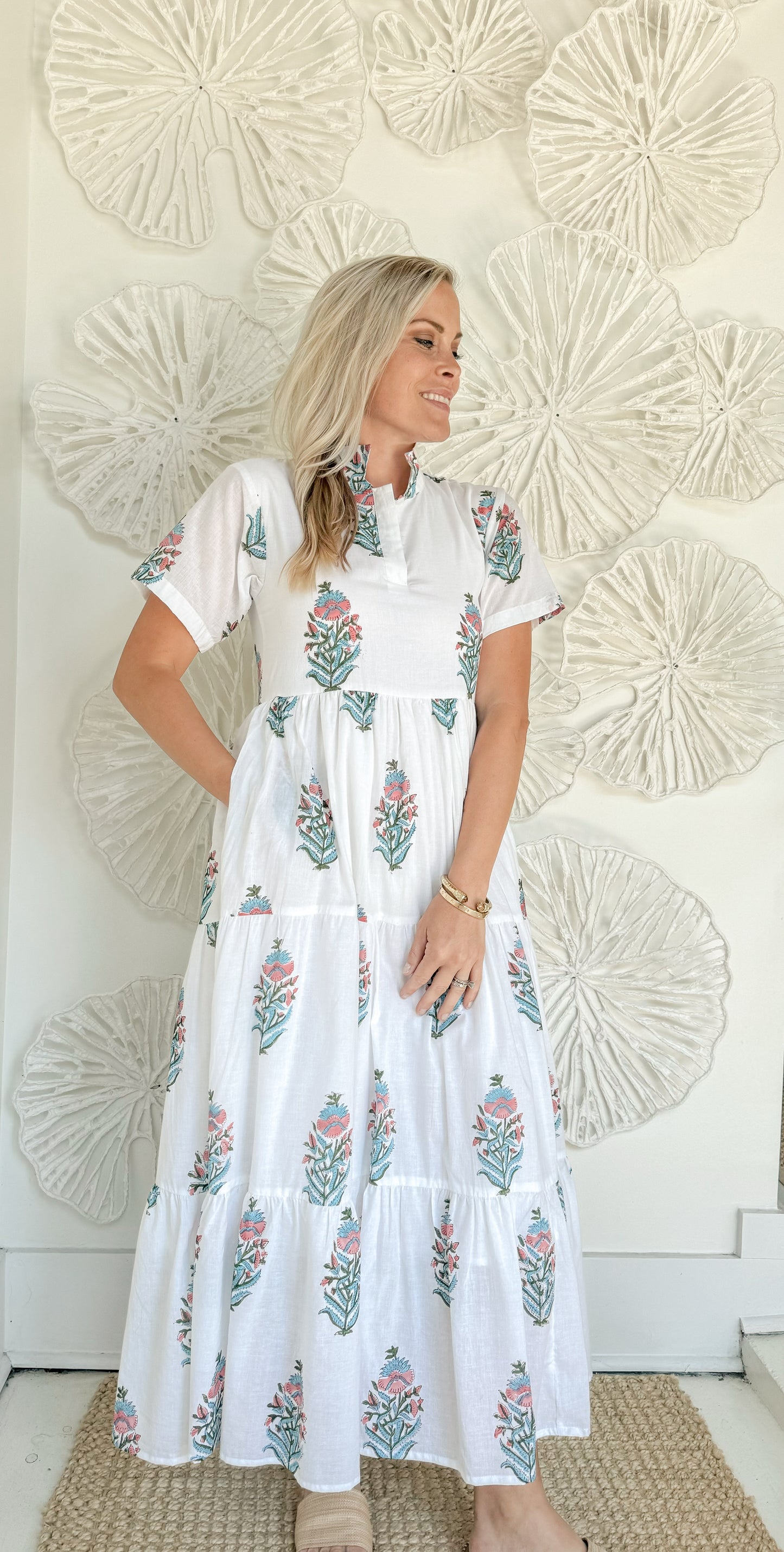 The Tanner Block Print Maxi