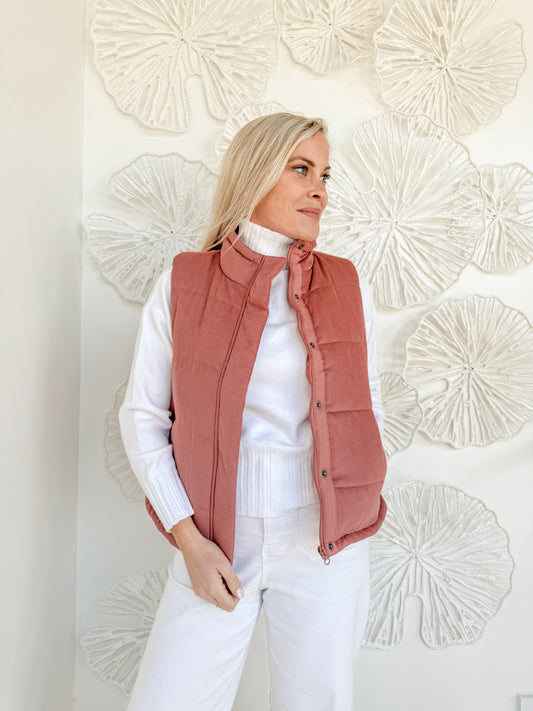 Coral Padded Vest