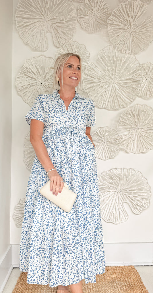 The Porter Block Print Maxi