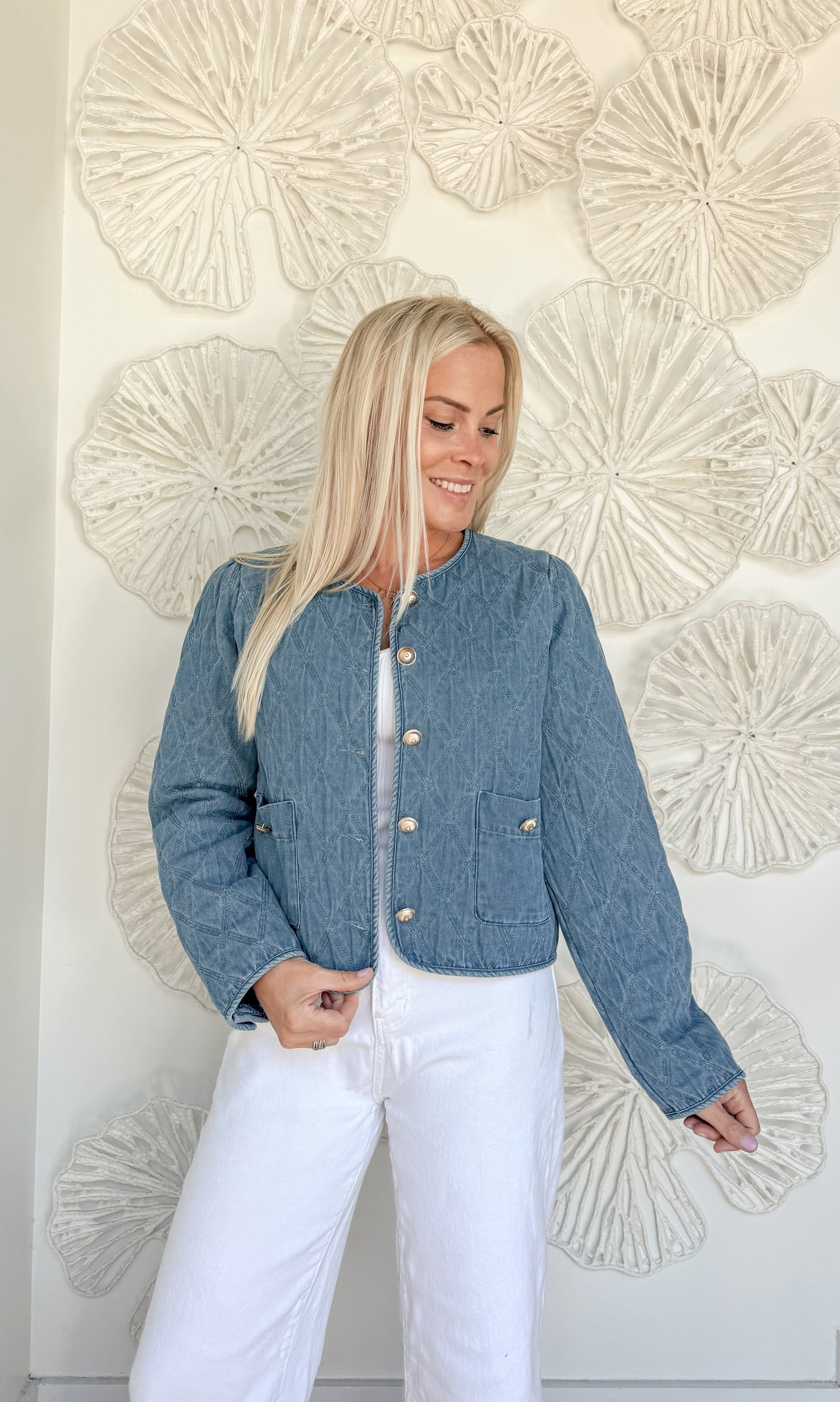 Denim Quilted Jacket