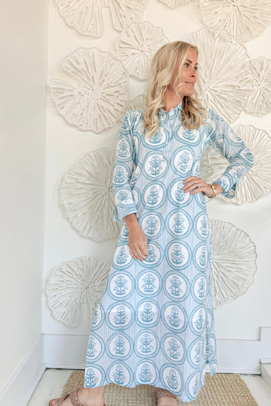 The Austin Block Print Maxi