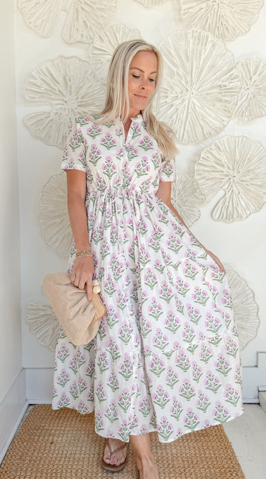 The Lilly Block Print Maxi