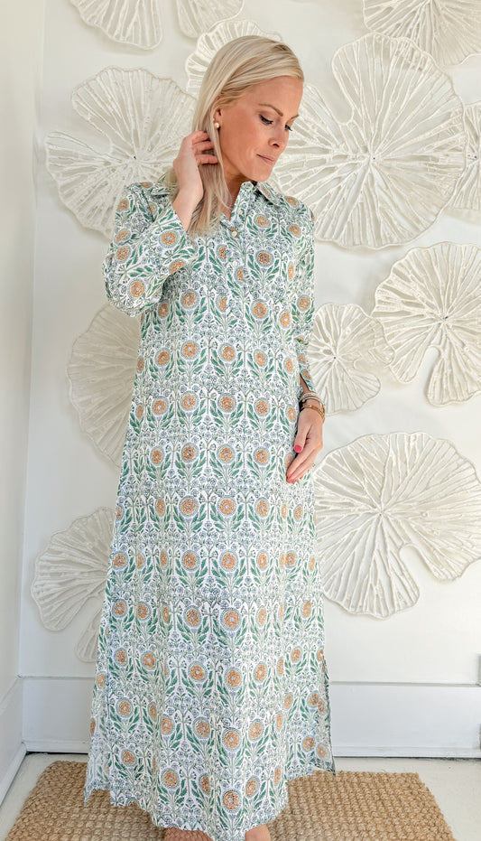 The Brylee Block Print Maxi