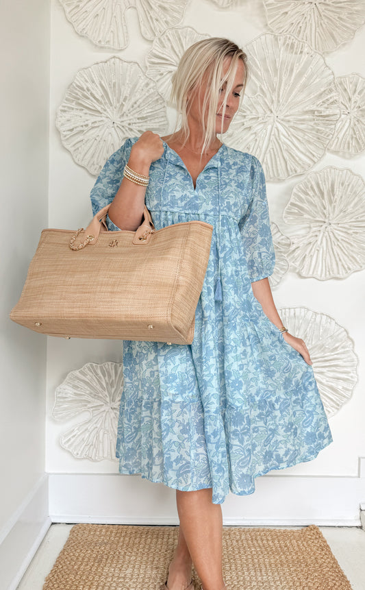 Blue/Green Flowy Midi