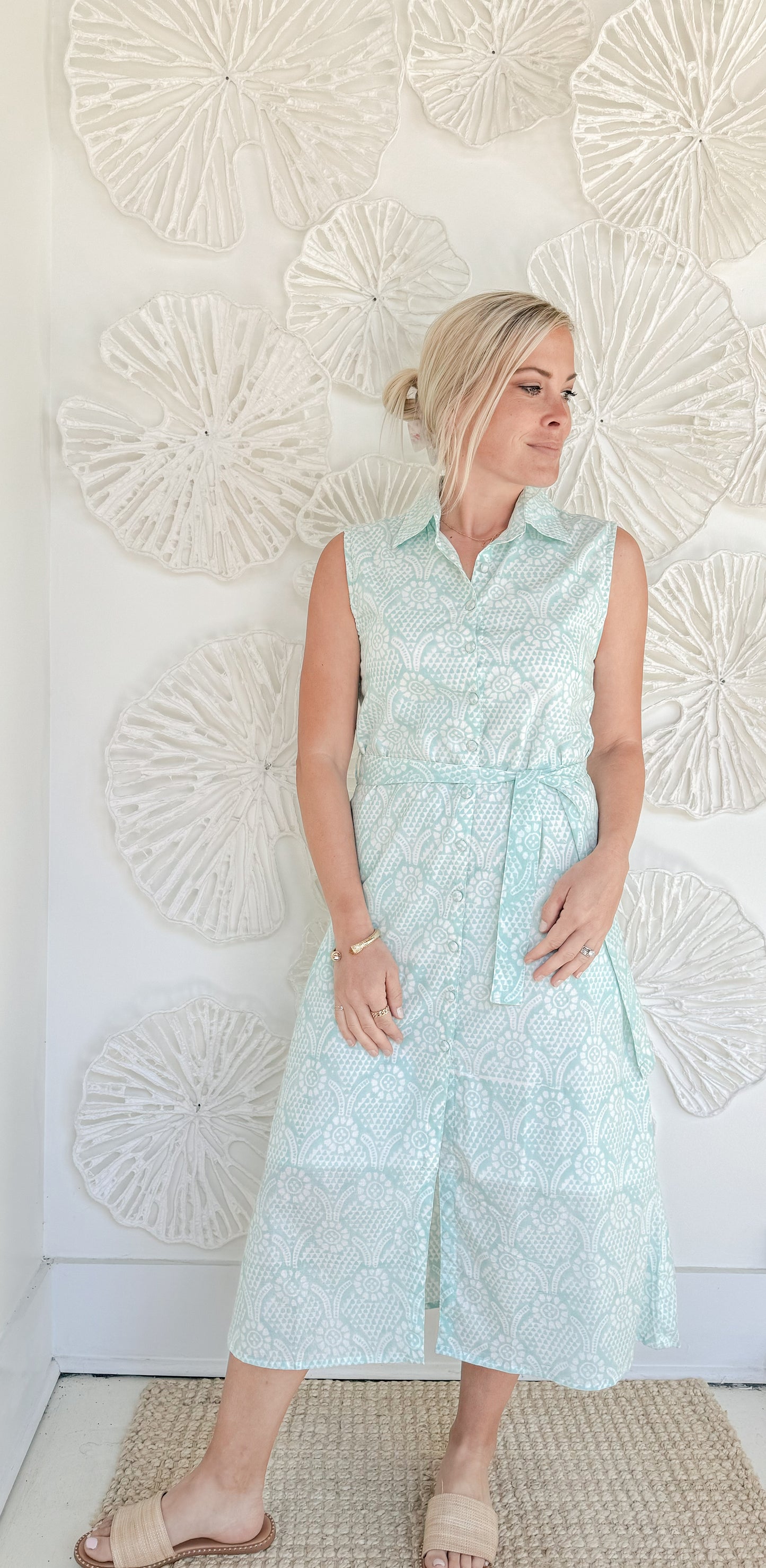 The Summer Block Print Maxi Dress