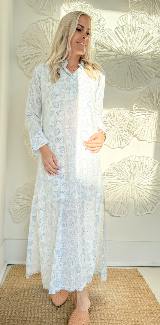 The Poppy Block Print Maxi
