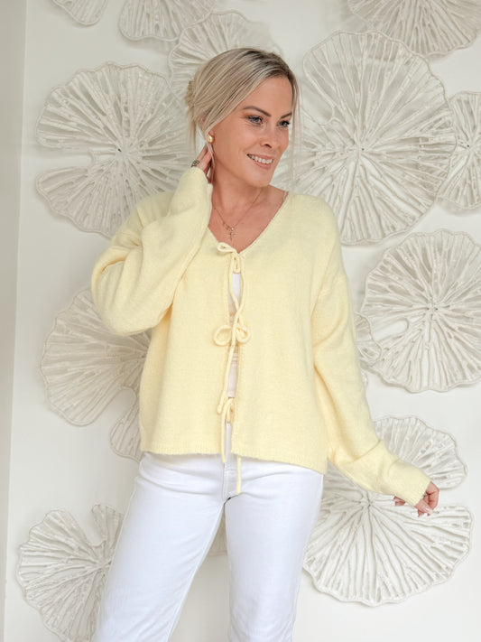 Daisy Front Tie Cardigan