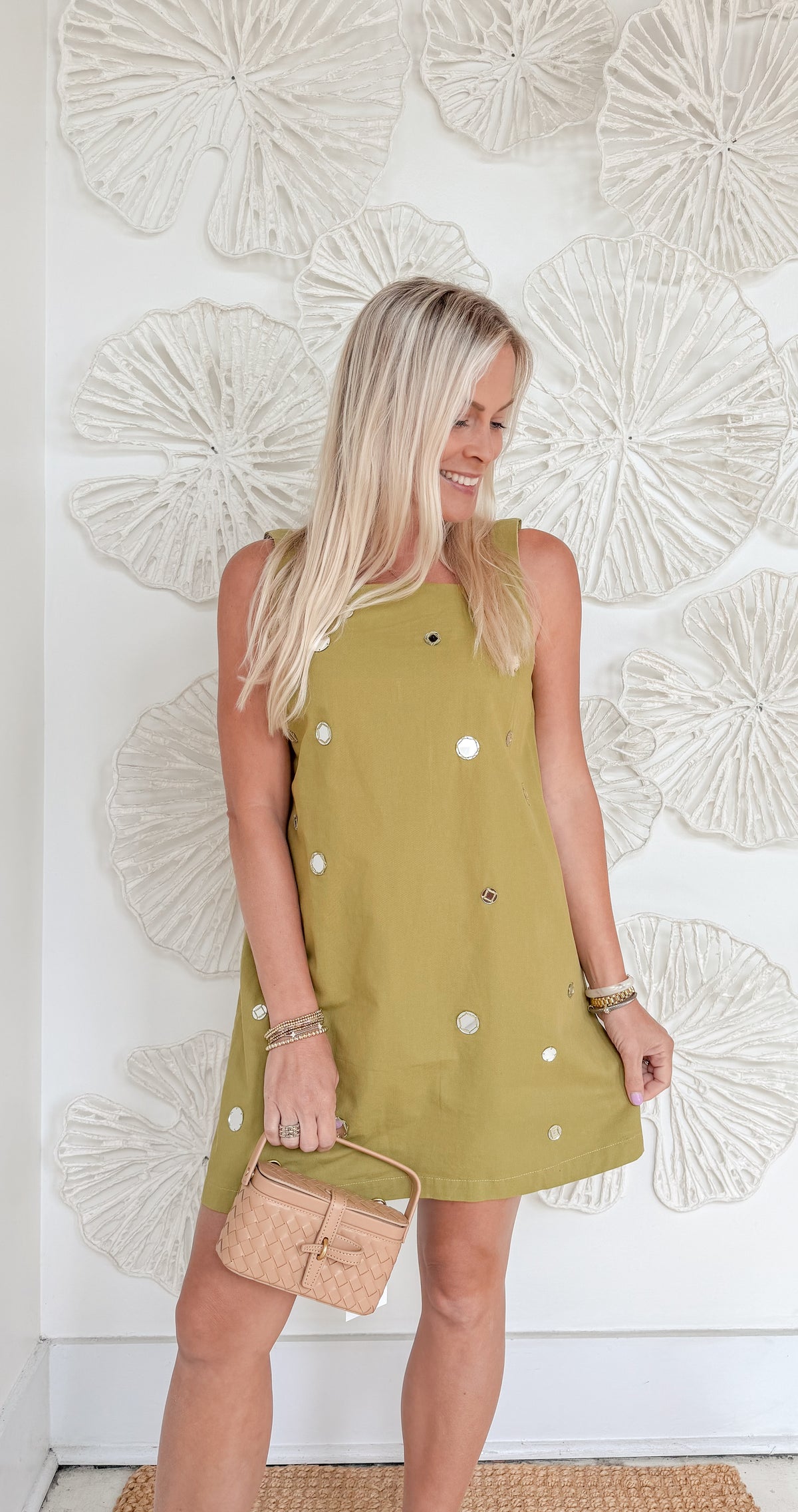 Green Mirror Sequin Mini