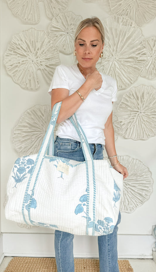 The Marilyn Block Print Weekender