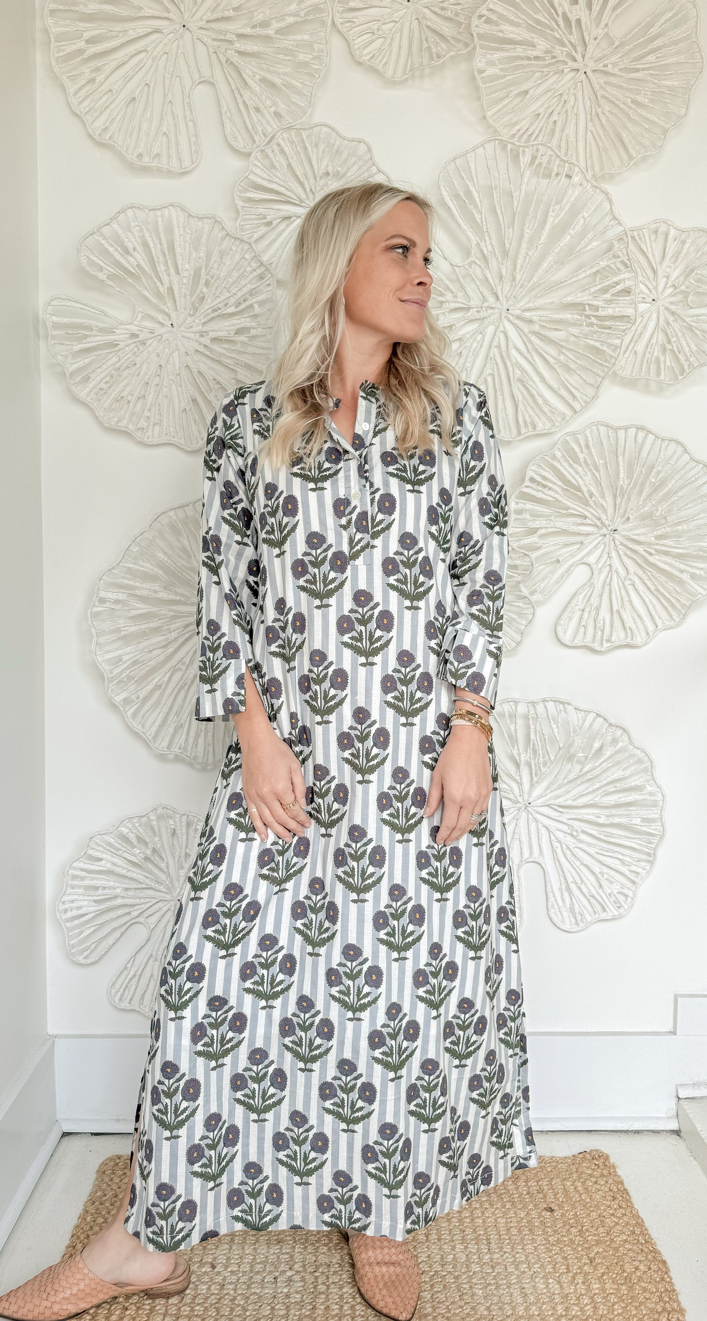 The Grace Block Print Maxi