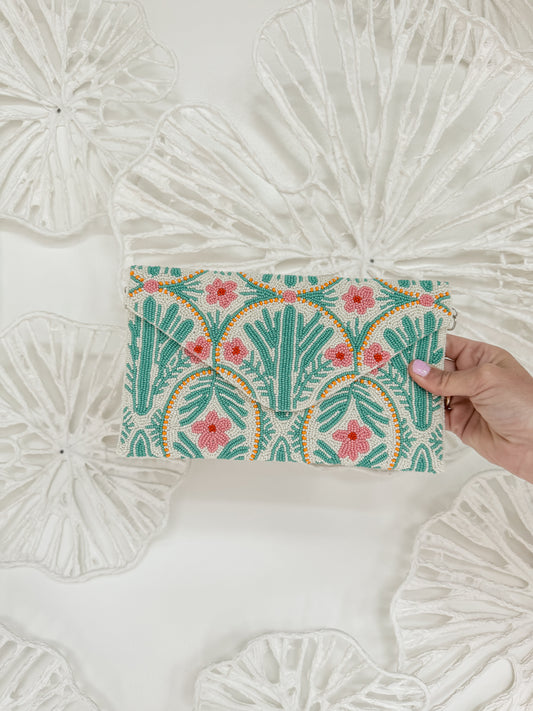 The Adelaide Beaded Clutch