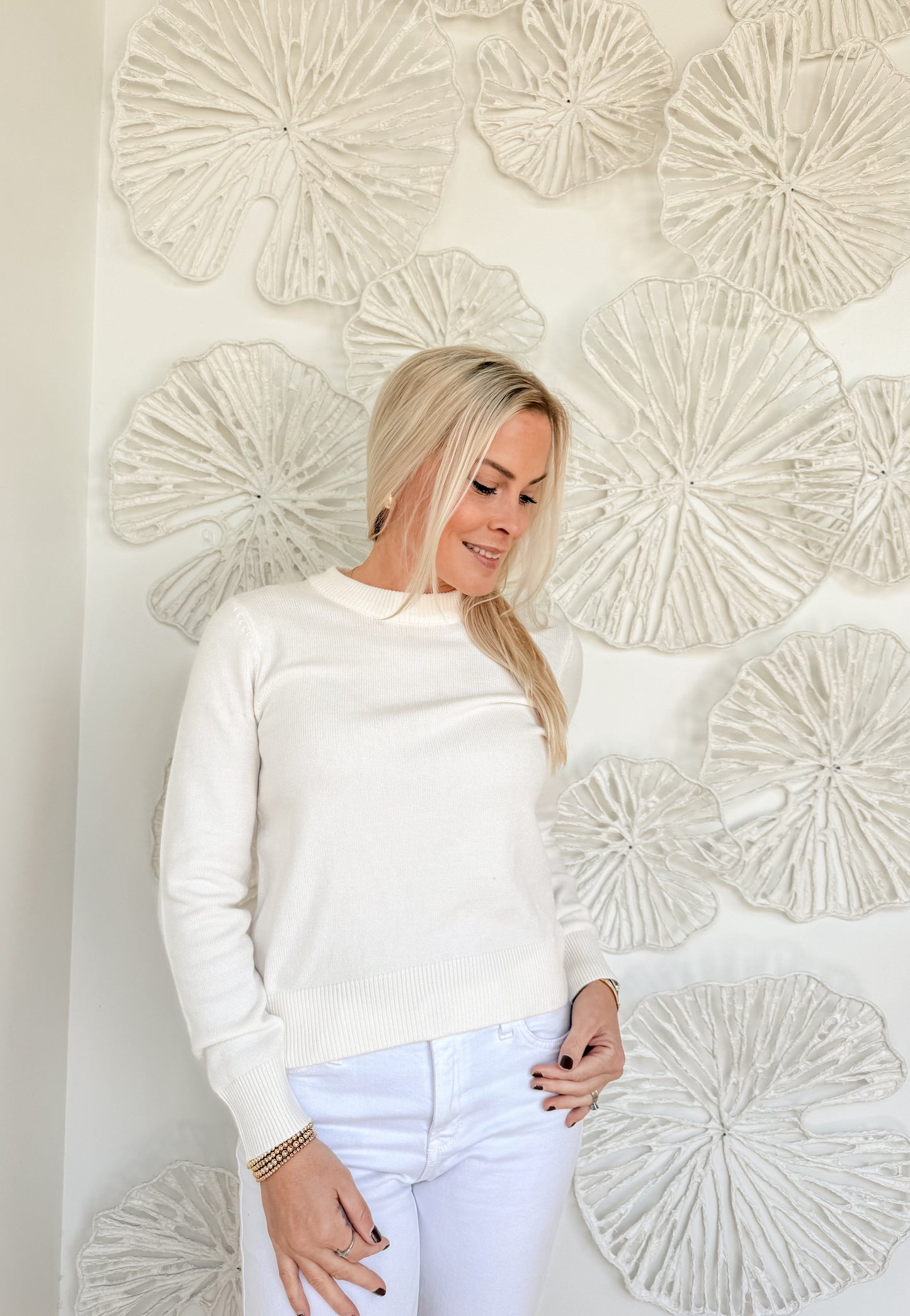 Ivory Classic Ultra Soft Sweater