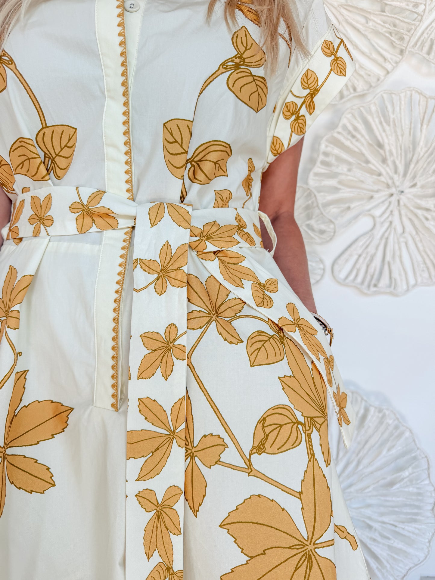 Sunlu Printed Shirt Dress