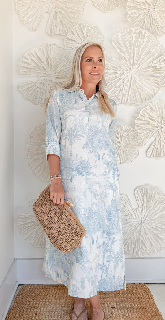 The Carter Block Print Maxi